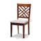 Baxton Studio Caron Modern and Contemporary Grey Fabric and Walnut Brown Finished Wood 2-Piece Dining Chair Set 177-10547-Zoro - alternate 7